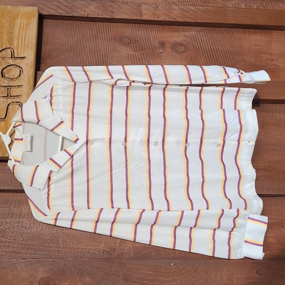 Cos Cob Polyester Striped Top - Picture 1 of 4